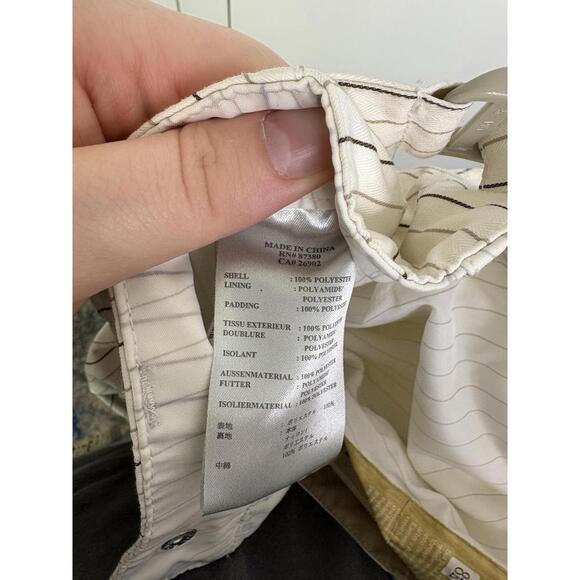 Foursquare Pants Womens Medium Fuji Pinstripe Snowboard Inseam Vents Warm - Picture 15 of 15